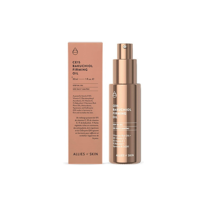 Allies of Skin — Huile visage bakuchiol, 30 ml | Bellasoa Paris