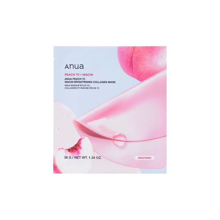 Anua — Masque visage pêche, 38 g | Bellasoa Paris