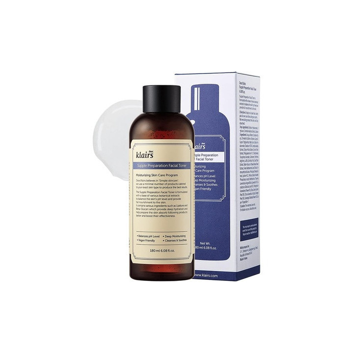 Dear Klairs — Lotion tonique, 180 ml | Bellasoa Paris