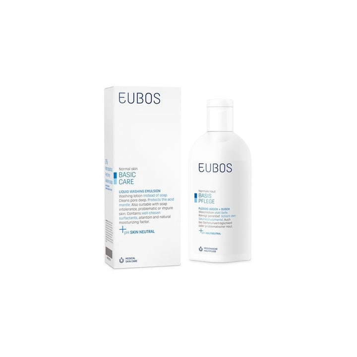 Eubos Basic Care Liquid Washing Emulsion Blue Liquid Soap 200 Ml | Bel
