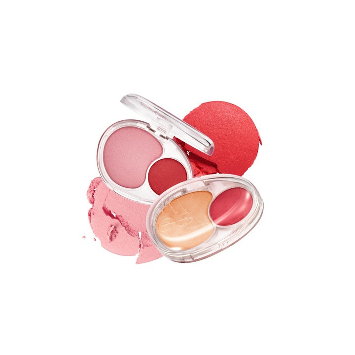 Fwee Mellow Dual Blusher RD02 Another Me Blush 7.2 Gr | Bellasoa Paris