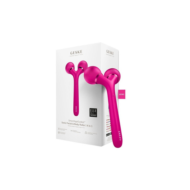 Geske Sonic Facial And Body Roller 4 In 1 Magenta | Bellasoa Paris