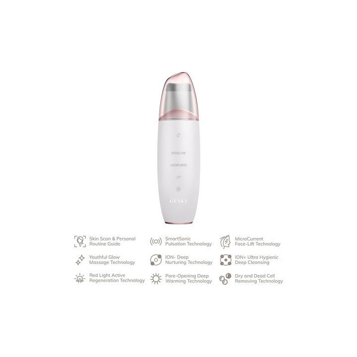 Geske Microcurrent Skin Scrubber And Blackhead Remover 9 In 1 Starkigh