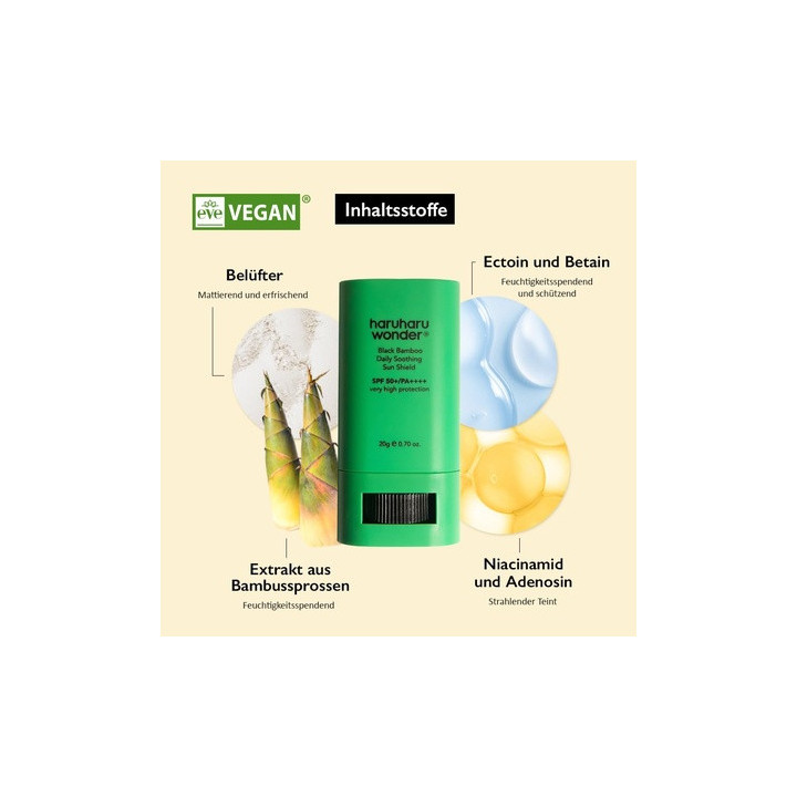 Haruharu Wonder Black Bamboo Daily Soothing Sun Shield SPF50+ Pa++++ F