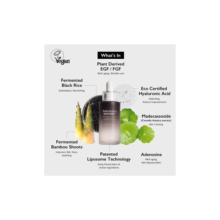 Haruharu Wonder — Sérum visage riz, 30 ml | Bellasoa Paris