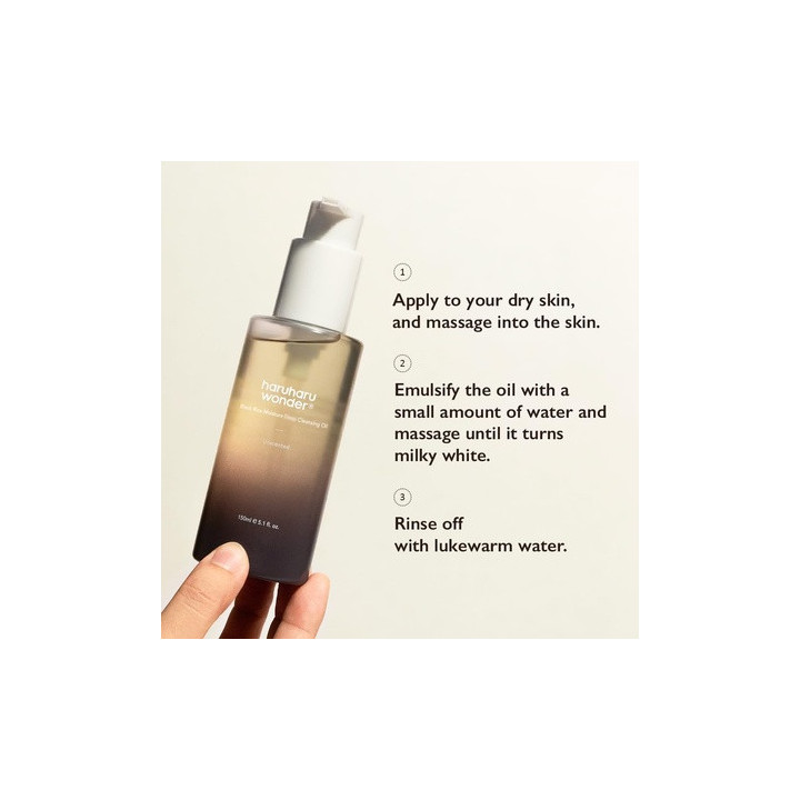 Haruharu Wonder — Huile nettoyante riz, 30 ml | Bellasoa Paris