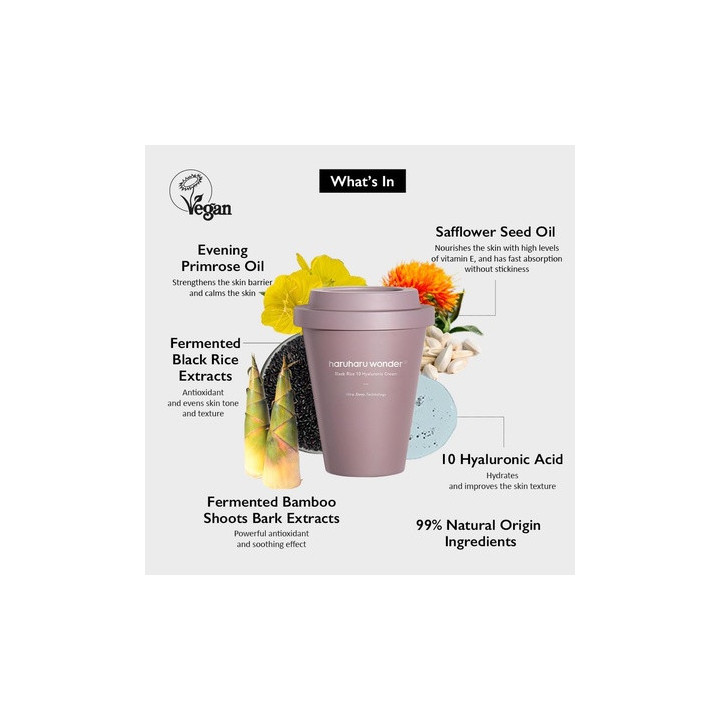 Haruharu Wonder — Crème visage riz, 90 g | Bellasoa Paris