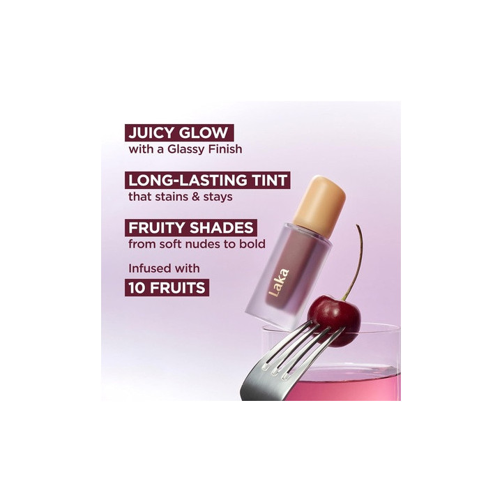 Laka Fruity Glam Tint 121 Ash Nut Lip Tint 4.5 Gr | Bellasoa Paris