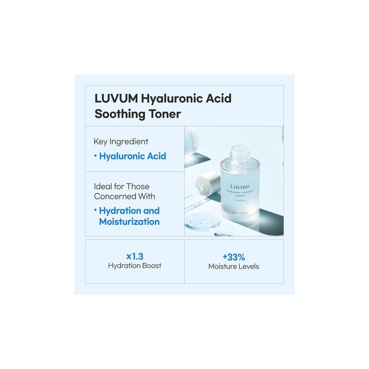 Luvum — Sérum visage acide hyaluronique, 50 ml | Bellasoa Paris