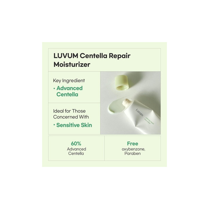 Luvum — Crème visage cica, 50 ml | Bellasoa Paris