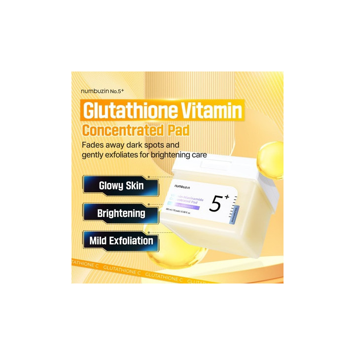 Numbuzin — Lotion tonique vitamine C, 70 pièces | Bellasoa Paris