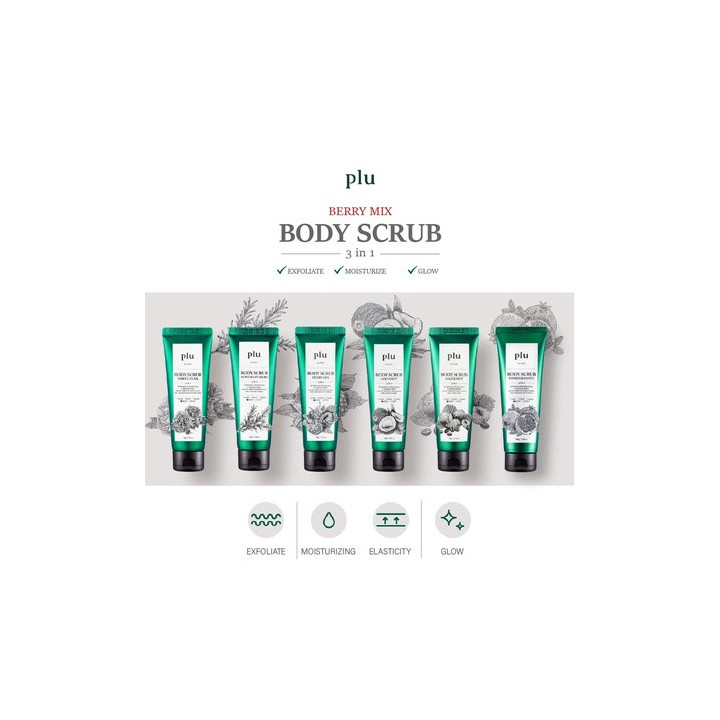 Plu Body Scrub Berry Mix Body Scrub 200 Gr | Bellasoa Paris