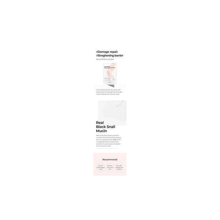Some By Mi — Masque visage bave d'escargot, 20 g | Bellasoa Paris