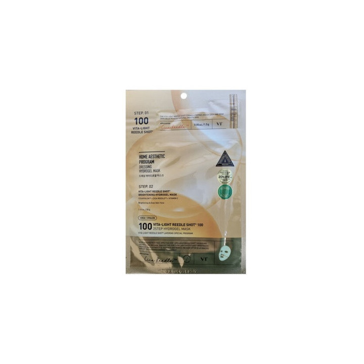 Vt Cosmetics Vita-light Reedle Shot 100 2 Step Hydrogel Mask Face Mask