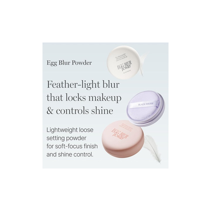 Black Rouge Egg Blur Powder Nu Peach | Bellasoa Paris
