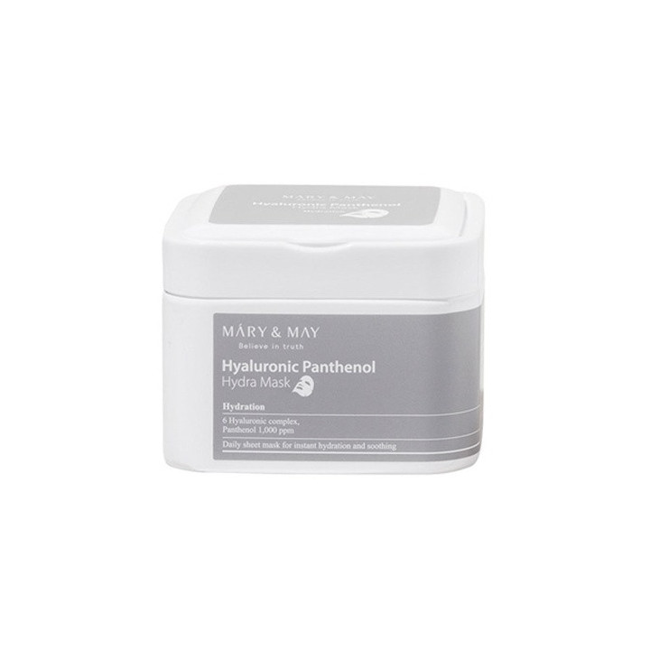 Mary&may — Masque acide hyaluronique, 30 pièces | Bellasoa Paris