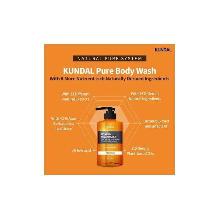 Kundal Honey&macadamia English Rose Wash 500ML | Bellasoa Paris