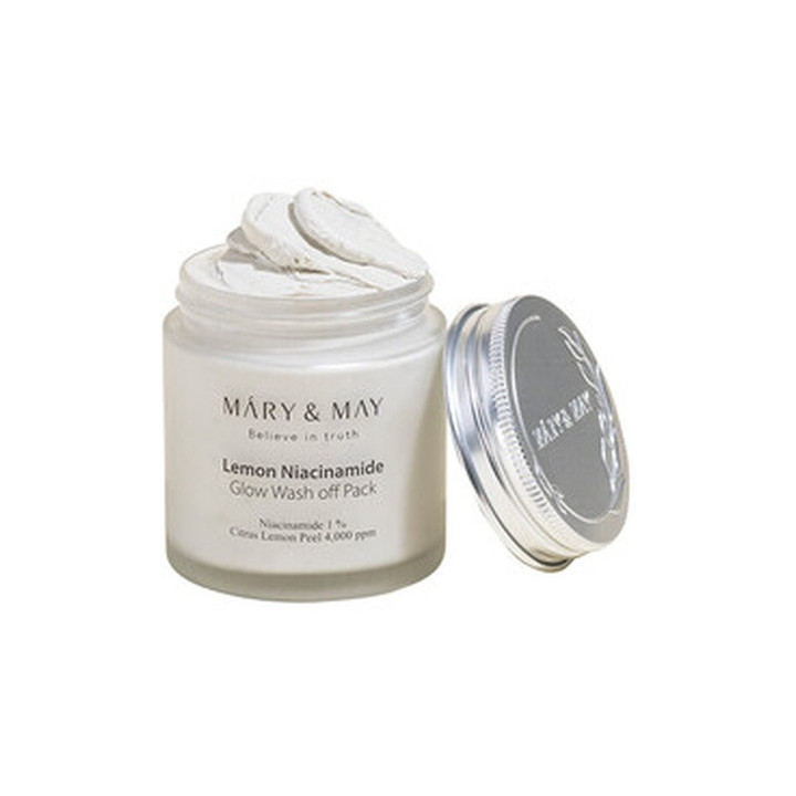 Mary&may Lemon Niacinamide Glow Wash Off Pack 125G | Bellasoa Paris