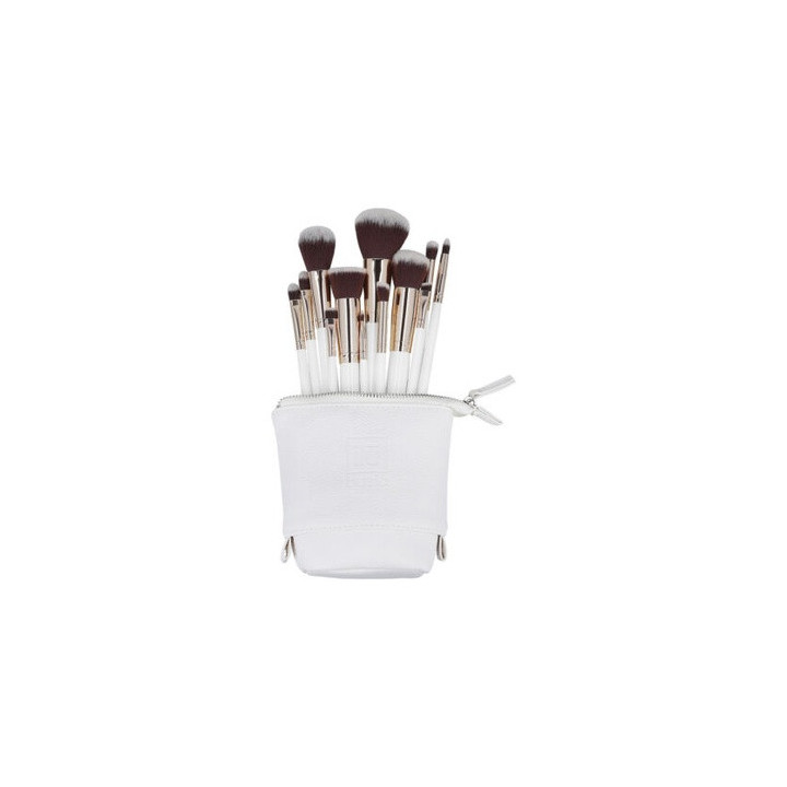 Ilu Basic Mu White Makeup Brush 12PCS Set | Bellasoa Paris