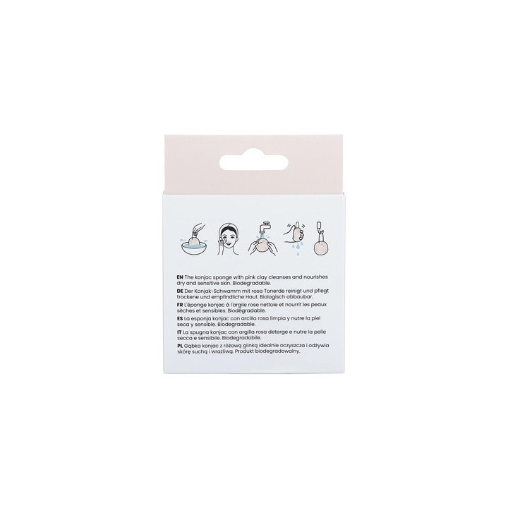 Ilu Mu Acc Konjac Sponge Pink | Bellasoa Paris