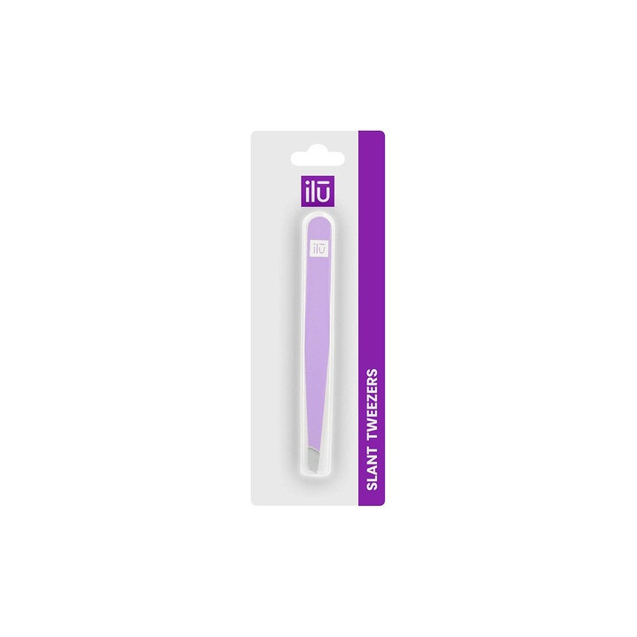 Ilu Mu Acc Tweezers Slant, Purple | Bellasoa Paris
