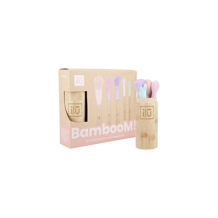 Ilu Mu Brush Bamboom 5PCS+TUBE Set | Bellasoa Paris