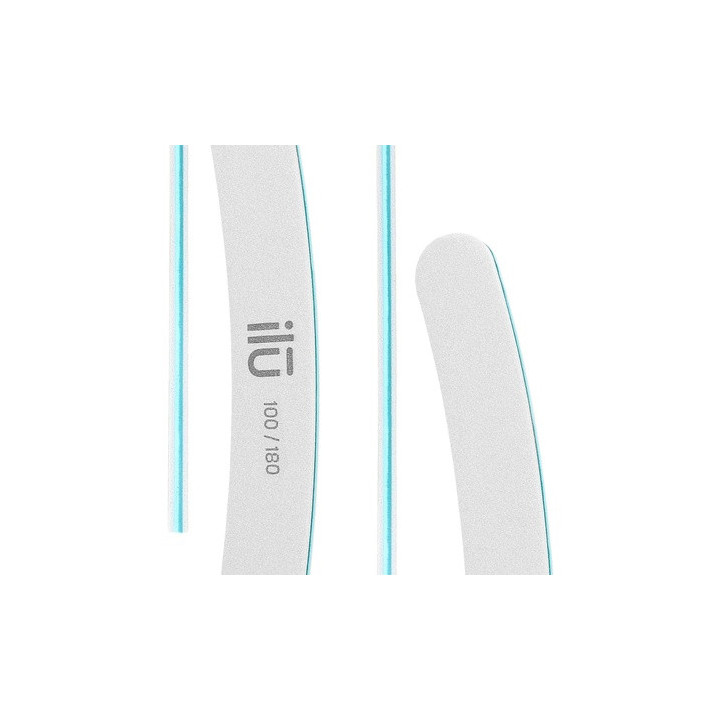 Ilu Ns Nail File White Banana Grid 100/180 | Bellasoa Paris