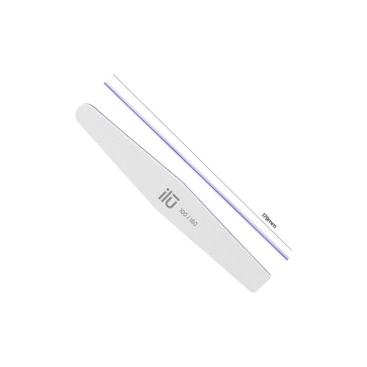 Ilu Ns Nail File White Diamond Grid 100/180 | Bellasoa Paris