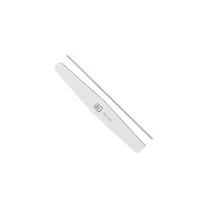 Ilu Ns Nail File White Diamond Grid 180/240 | Bellasoa Paris