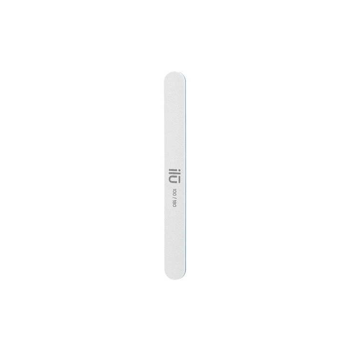Ilu Ns Nail File White Straight Grid 100/180 | Bellasoa Paris