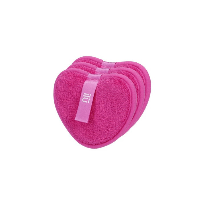 Ilu Sc Makeup Remover Pads Hot Pink 3PCS | Bellasoa Paris