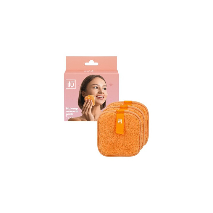 Ilu Sc Makeup Remover Pads Orange 3PCS | Bellasoa Paris