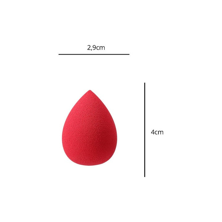 Kashoki Mu Sponge Raindrop Medium Red | Bellasoa Paris