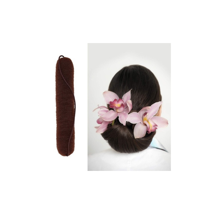 Lussoni Hr Acc Hair Bun Roll Brown 230MM | Bellasoa Paris