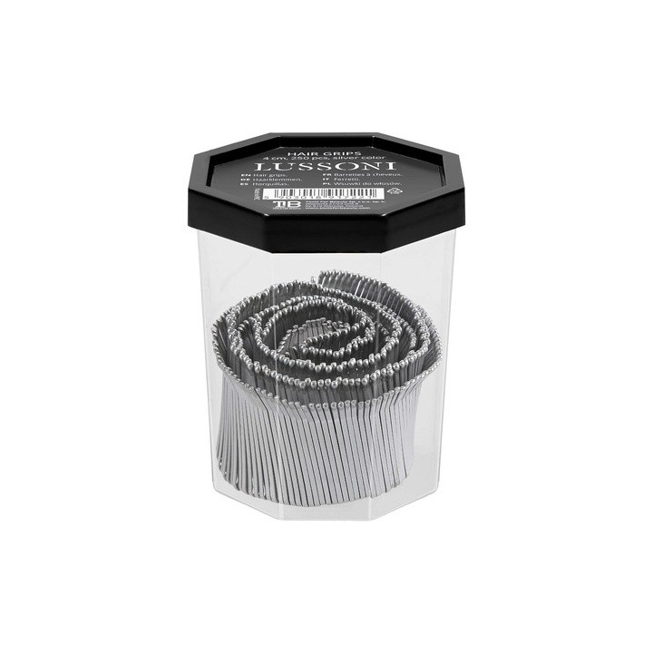 Lussoni Hr Acc Hair Grips Silver 4CM 250 Pcs | Bellasoa Paris
