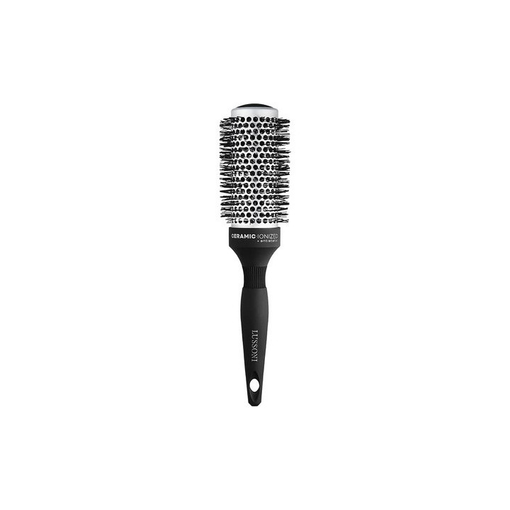Lussoni Hr Brush C&s Round Silver Styling 43MM | Bellasoa Paris