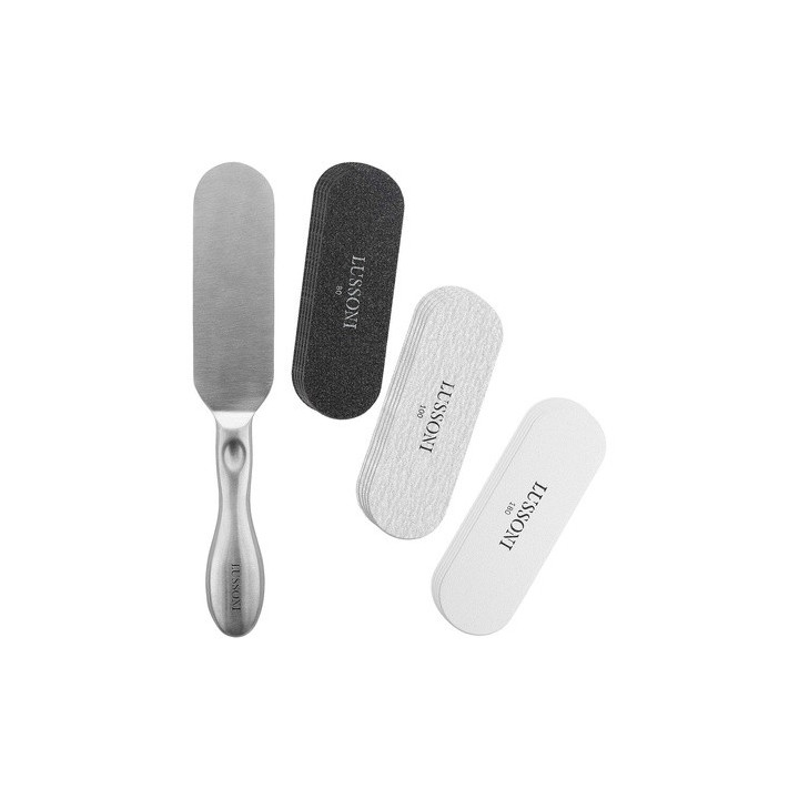 Lussoni Ns Ss Foot File 80/100/180 5PCS Set | Bellasoa Paris
