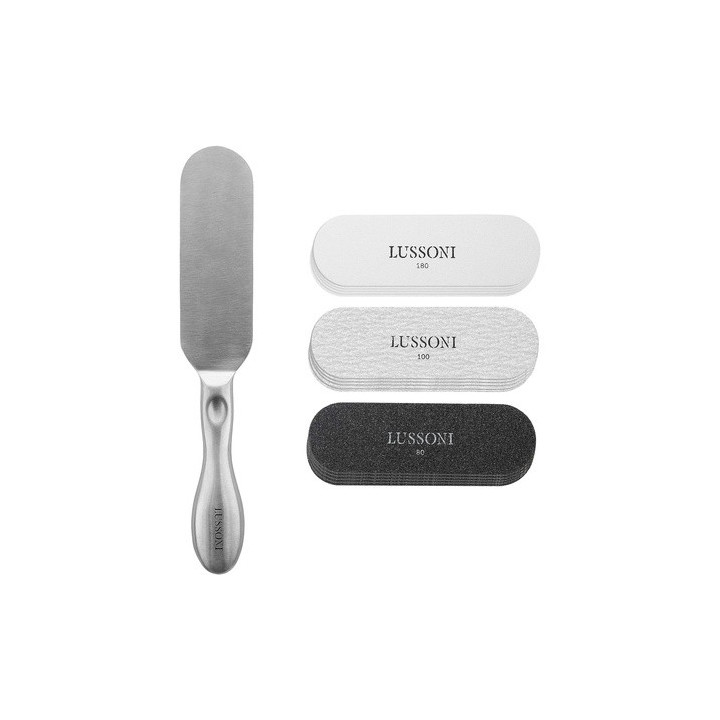 Lussoni Ns Ss Foot File 80/100/180 5PCS Set | Bellasoa Paris