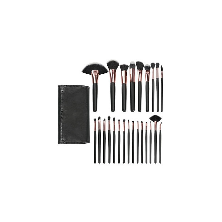 Mimo Makeup Brush Black 24 Pcs Set | Bellasoa Paris