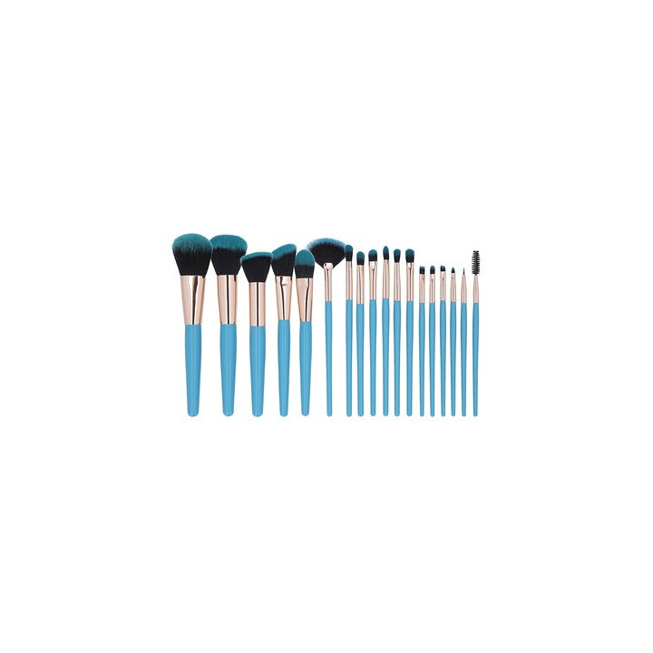 Mimo Makeup Brush Blue 18 Pcs Set | Bellasoa Paris