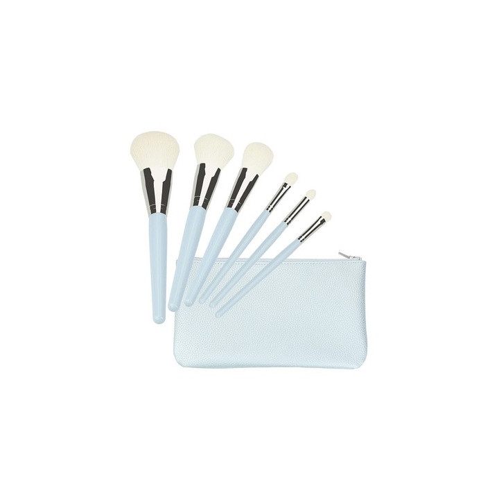 Mimo Makeup Brush Blue 6 Pcs Set | Bellasoa Paris