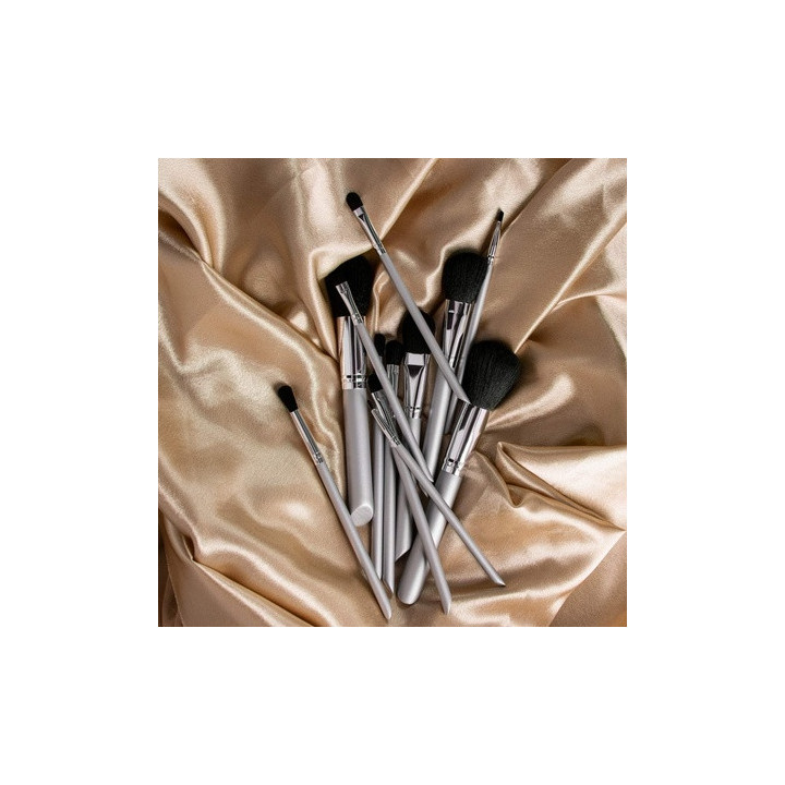 Mimo Makeup Brush Grey 12PCS Set | Bellasoa Paris