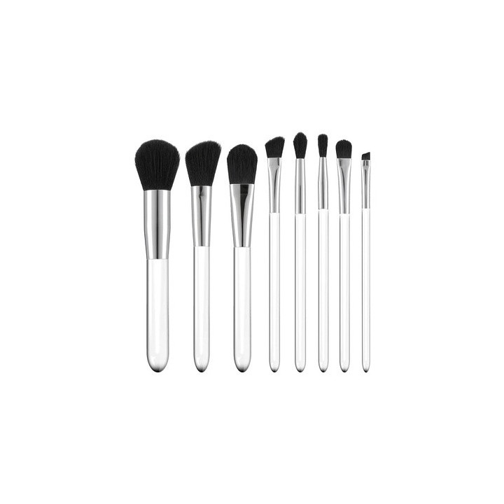 Mimo Makeup Brush Transparent 8PCS Set | Bellasoa Paris