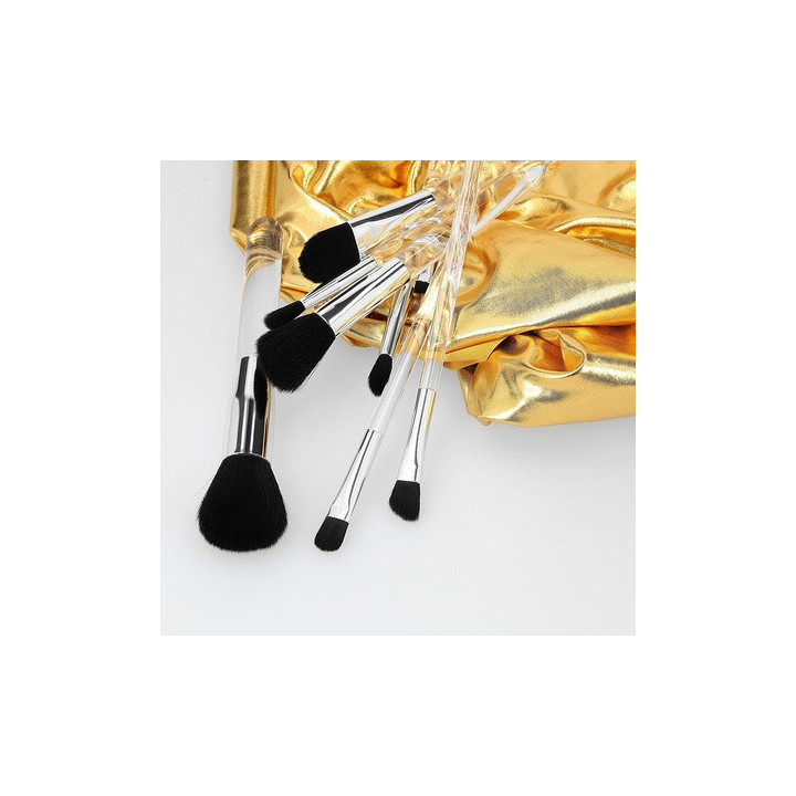 Mimo Makeup Brush Transparent 8PCS Set | Bellasoa Paris