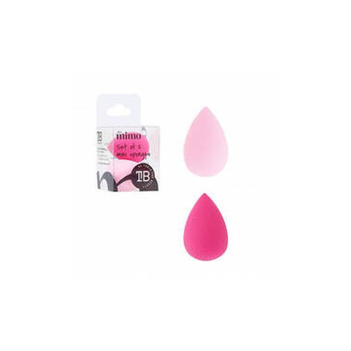 Mimo Makeup Sponge Mini Water Drop Pink 2PCS Set | Bellasoa Paris