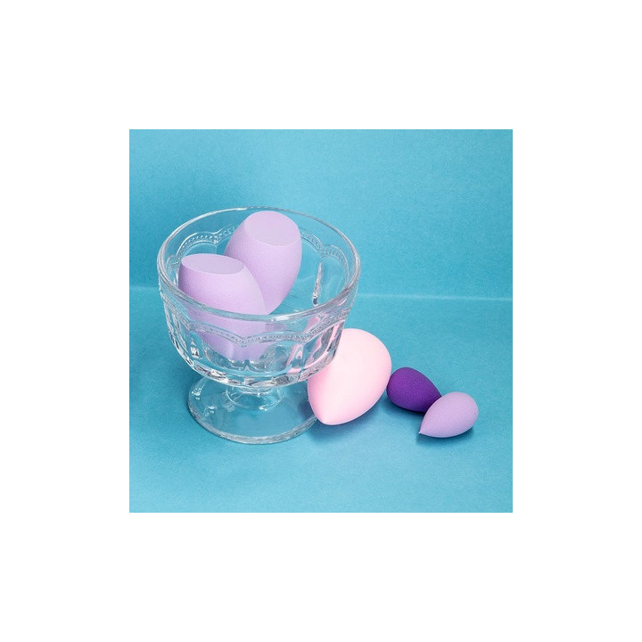 Mimo Makeup Sponge Olive Oblique Purple 38X65MM | Bellasoa Paris