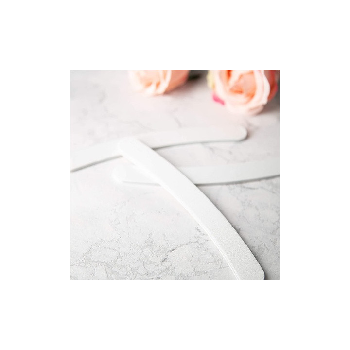 Mimo Nail File Banana White Grid 180/240 | Bellasoa Paris