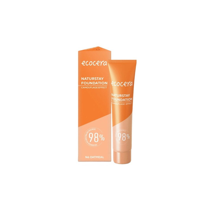 Ecocera Naturstay Foundation N6 Oatmeal 30ML | Bellasoa Paris