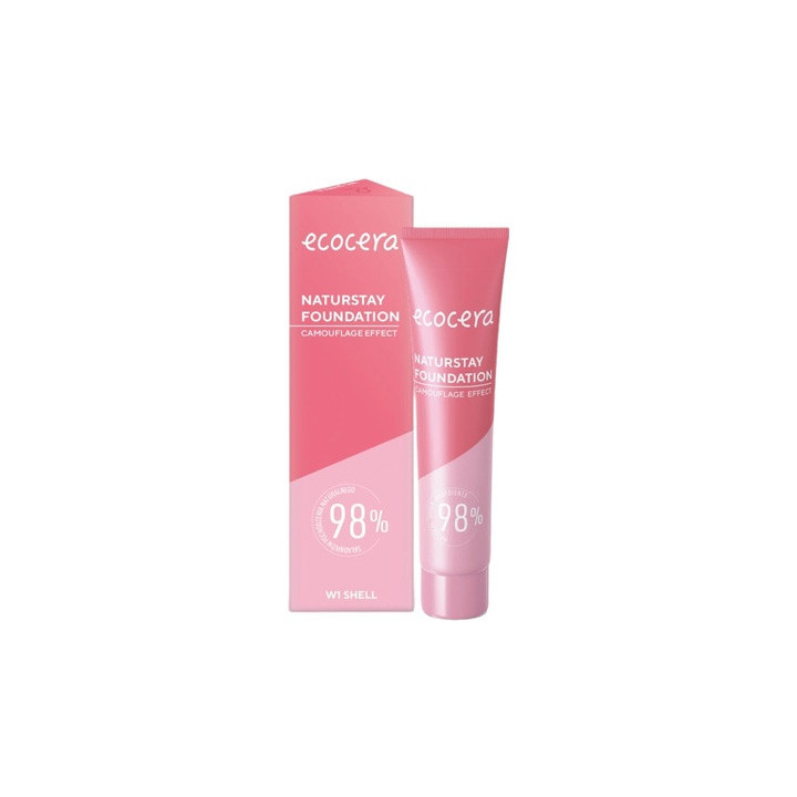 Ecocera Naturstay Foundation W1 Shell 30ML | Bellasoa Paris