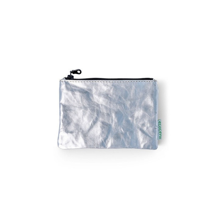 Ecocera Papeda Makeup Bag Silver | Bellasoa Paris